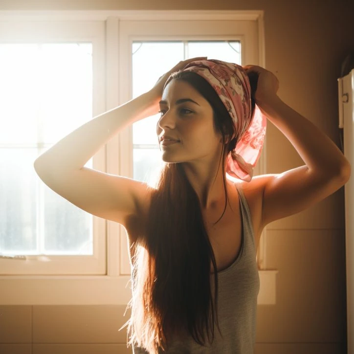 Silk Bandana Scarf For Hair